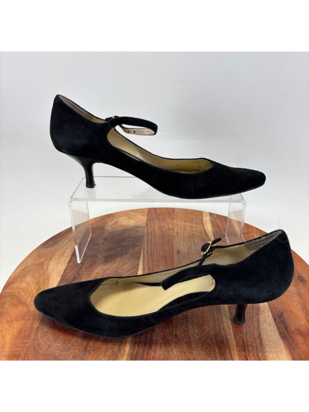 Lauren Ralph Women's Size 7.5 Lanette Black Suede Mary Jane Pump - Picture 11 of 12